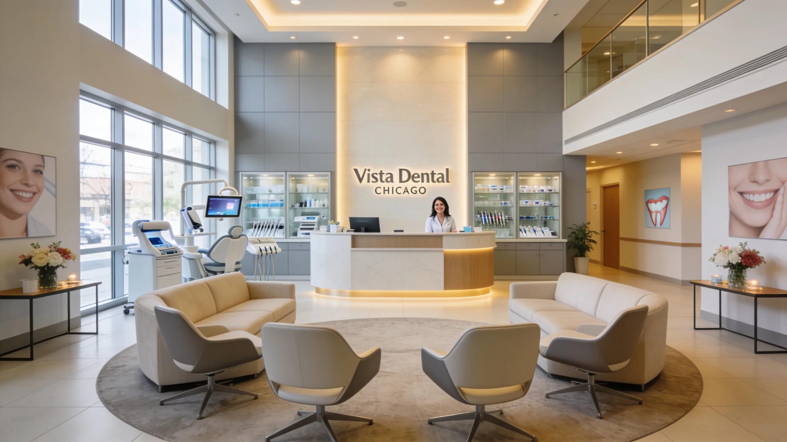 Vista Dental Chicago office welcoming patients for dental implants