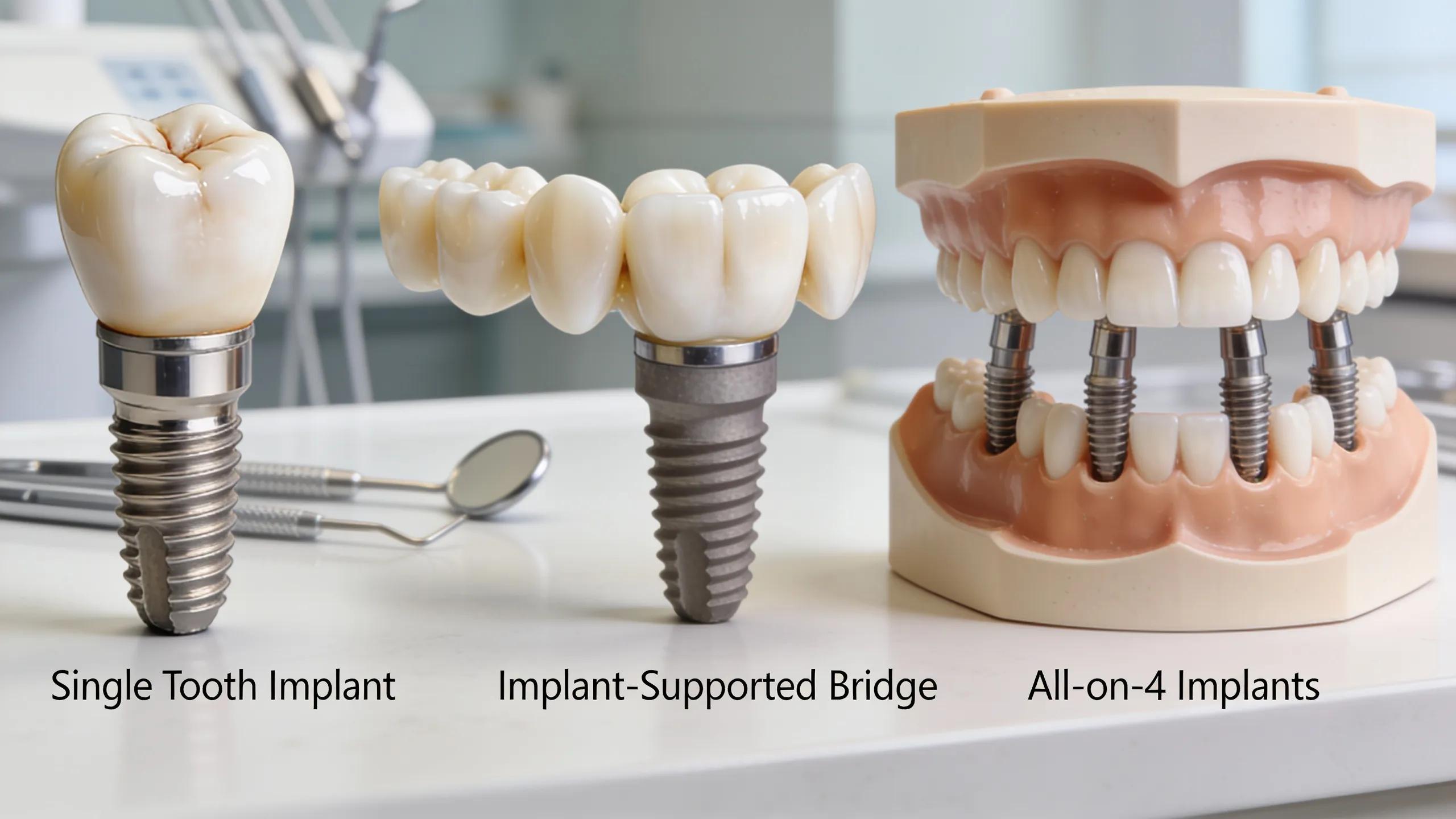 Types of dental implants available at Vista Dental Chicago