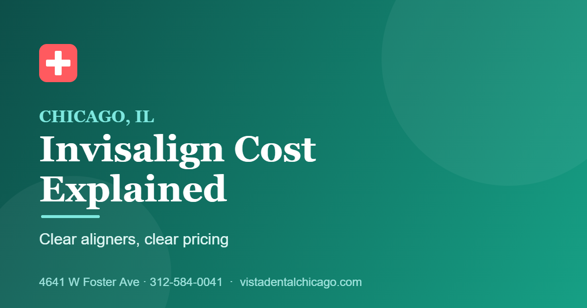 Invisalign cost in Chicago at Vista Dental on Foster Ave