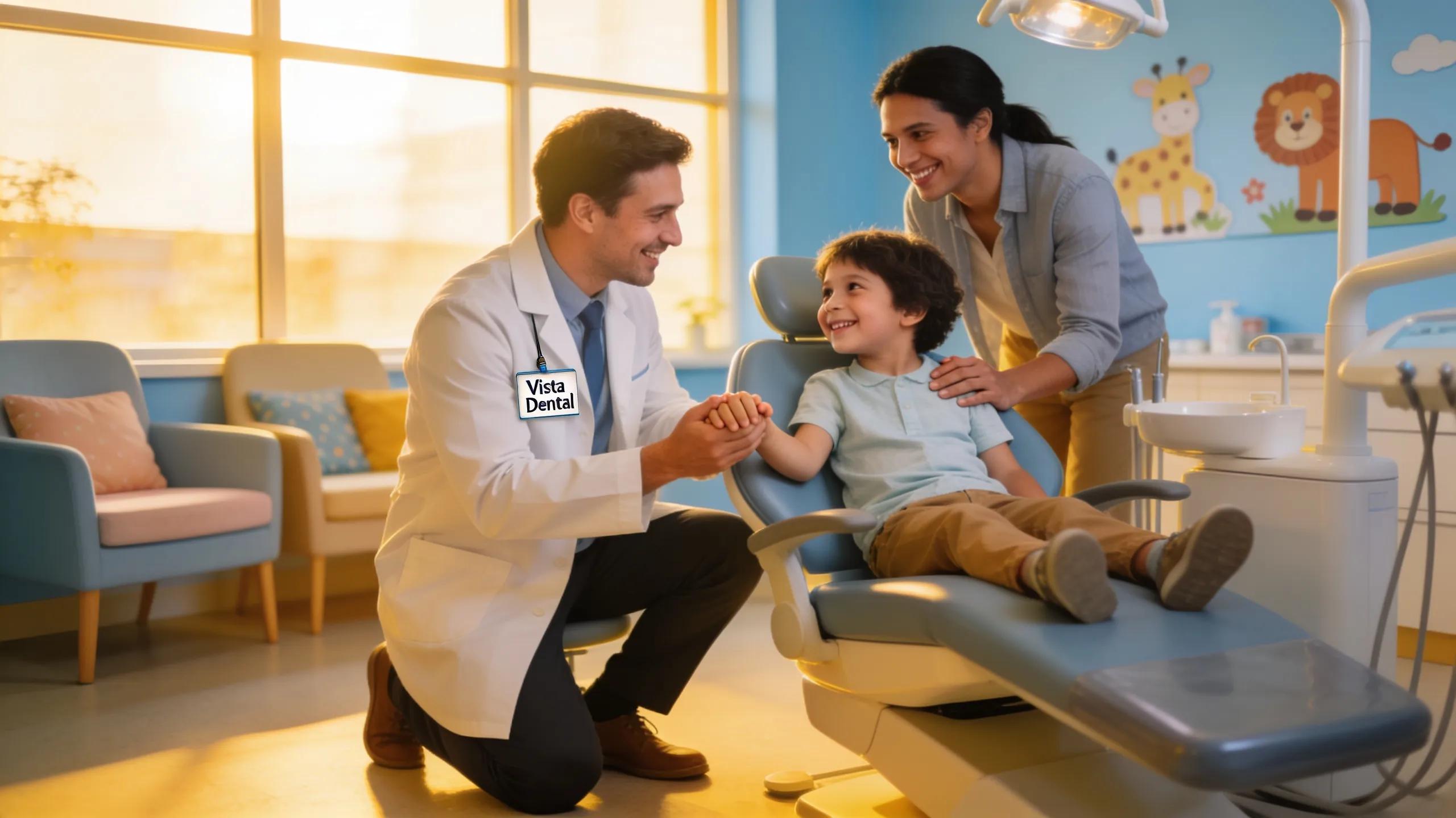 Trusted dentist Skokie IL providing friendly care to a family in a modern dental clinic