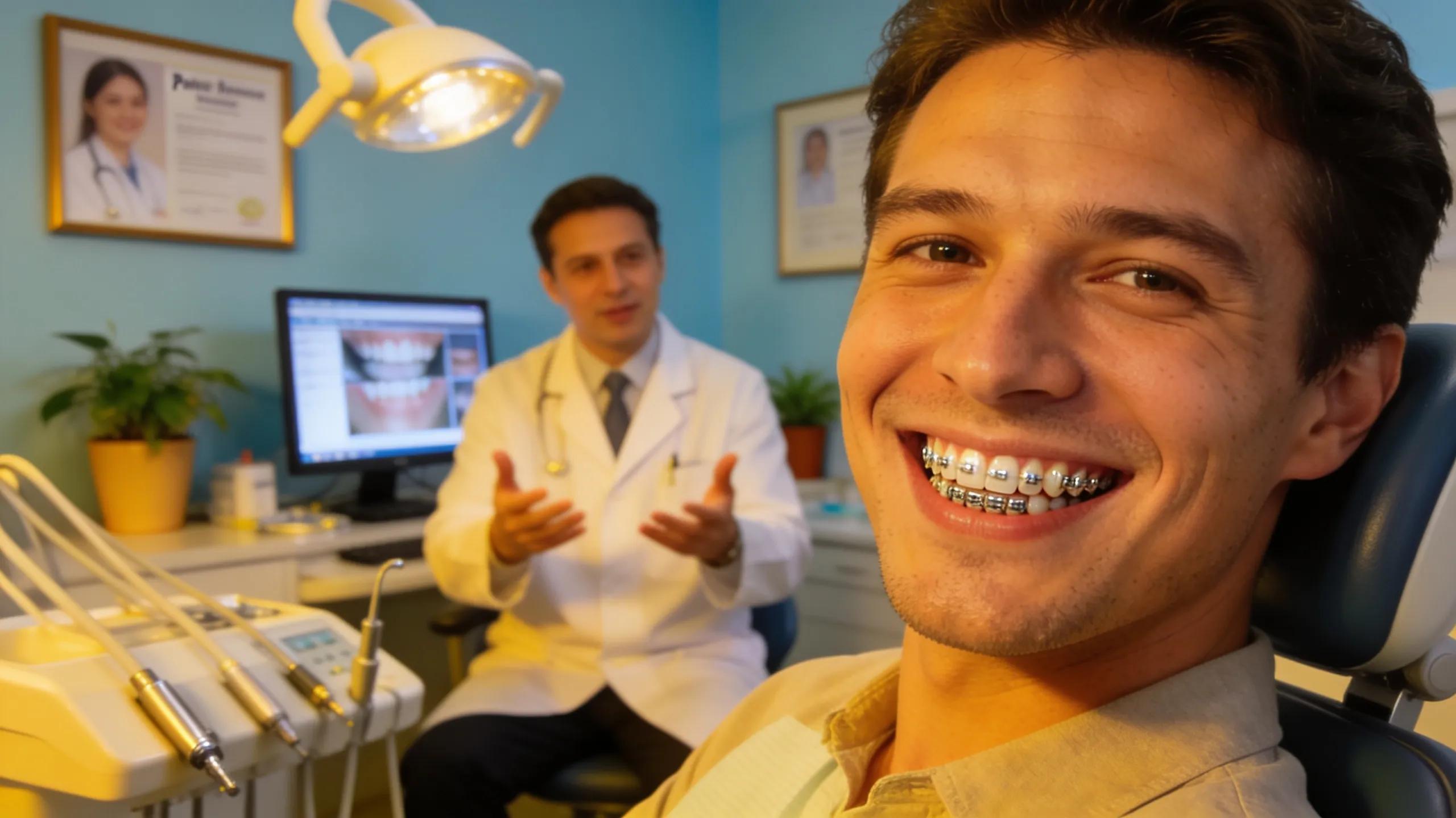 Patient showing off their smile after dental implants, highlighting cosmetic dentistry services